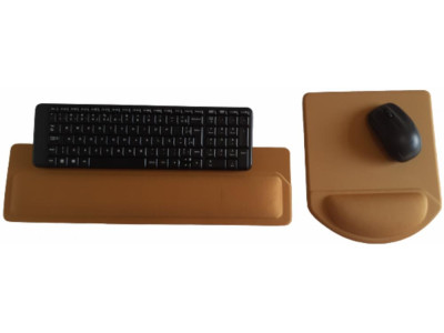 Kit Mousepad Mouse Pad com Apoio Ergonômico + Apoio para Punho Teclado...