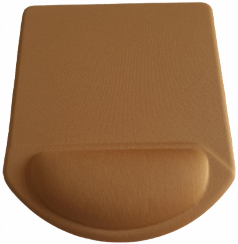 Mousepad Mouse Pad com Apoio Ergonômico sem Impressão com Tecido Amarelo Ouro  - 3